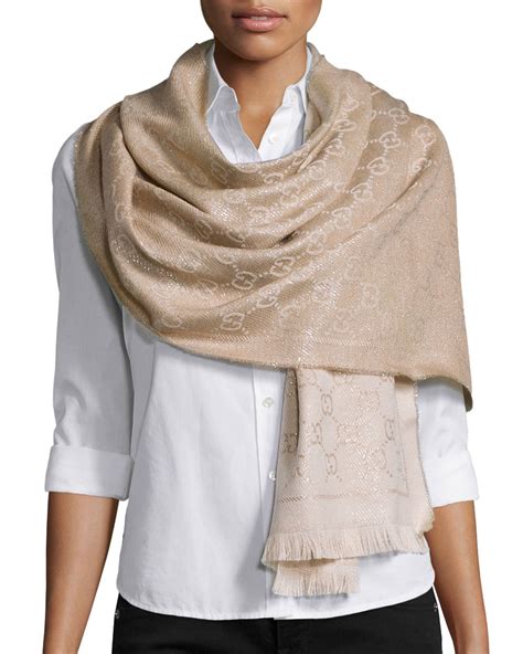 gucci knitted scarf womens|Gucci scarf women price.